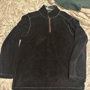 Women’s Black Half-Zip Sweater